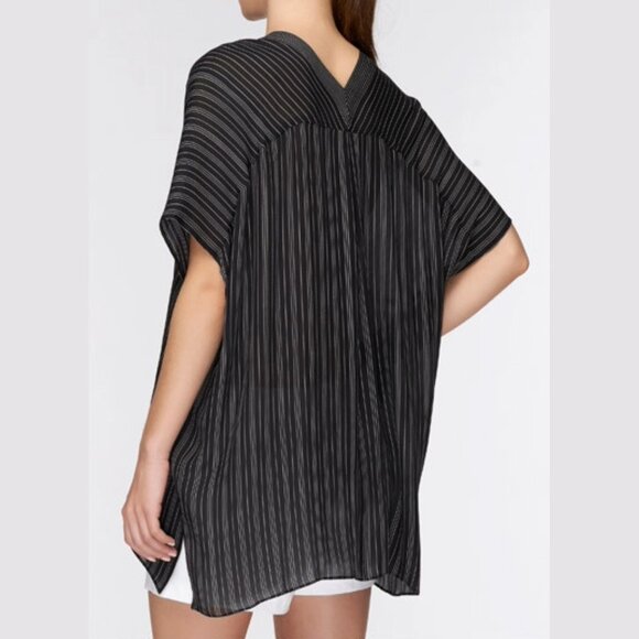 Vince silk stripe tunic Large - Picture 3 of 13